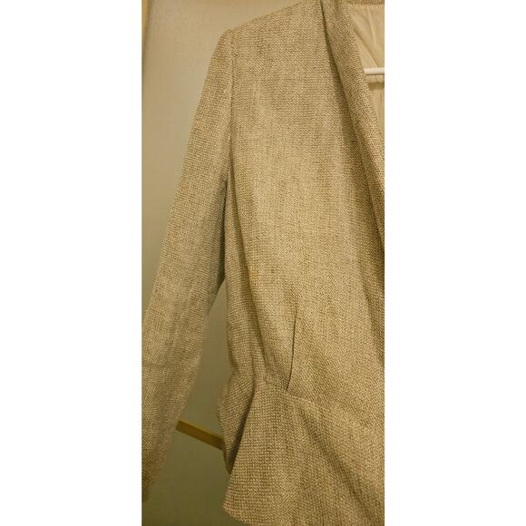 Joan and David made in Italy vintage size 14 Blazer beige taupe - Picture 4 of 6